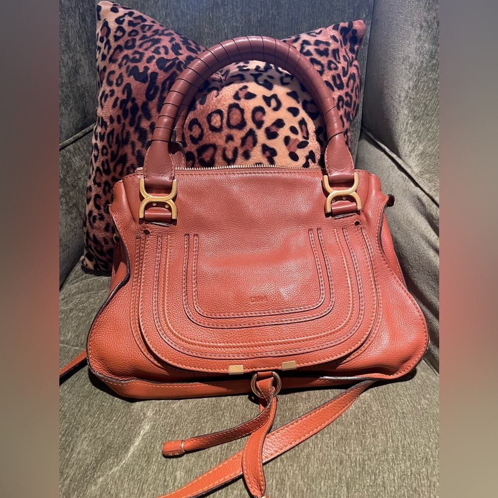 Chloe Marcie Medium handbag in Tan